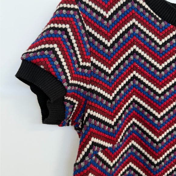 Zara Chevron Patterned Knit Dress - Picture 4 of 15
